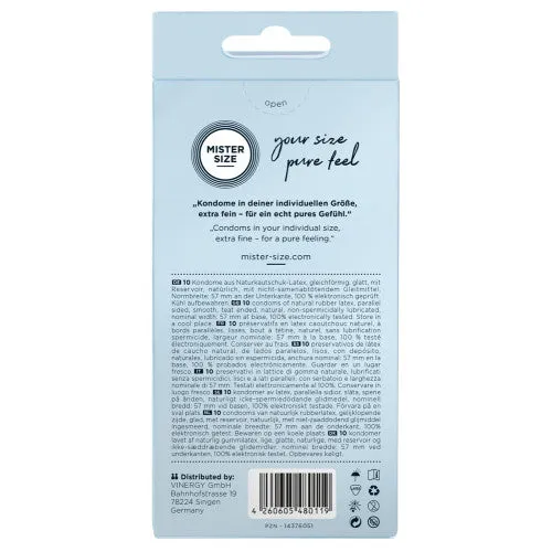 Mister Size 57mm condoms 10 pieces