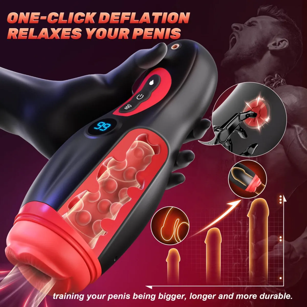 MoonHorn| App Control Suction and Vibrating Male Masturbator with Phone Holder