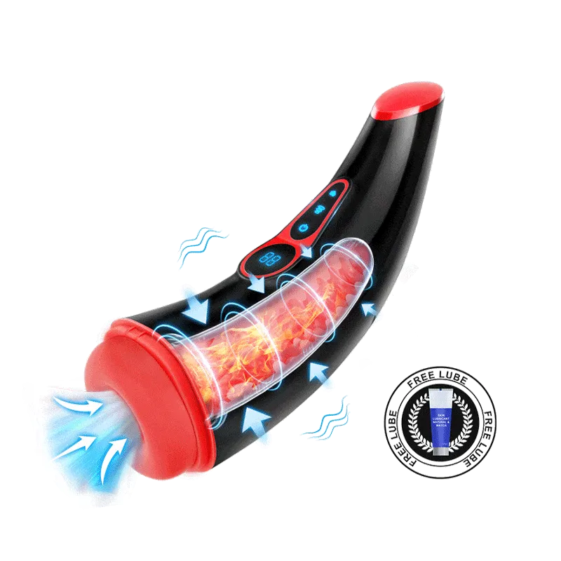 MoonHorn| Powerful Sucking & Vibrating Heating Male Masturbator