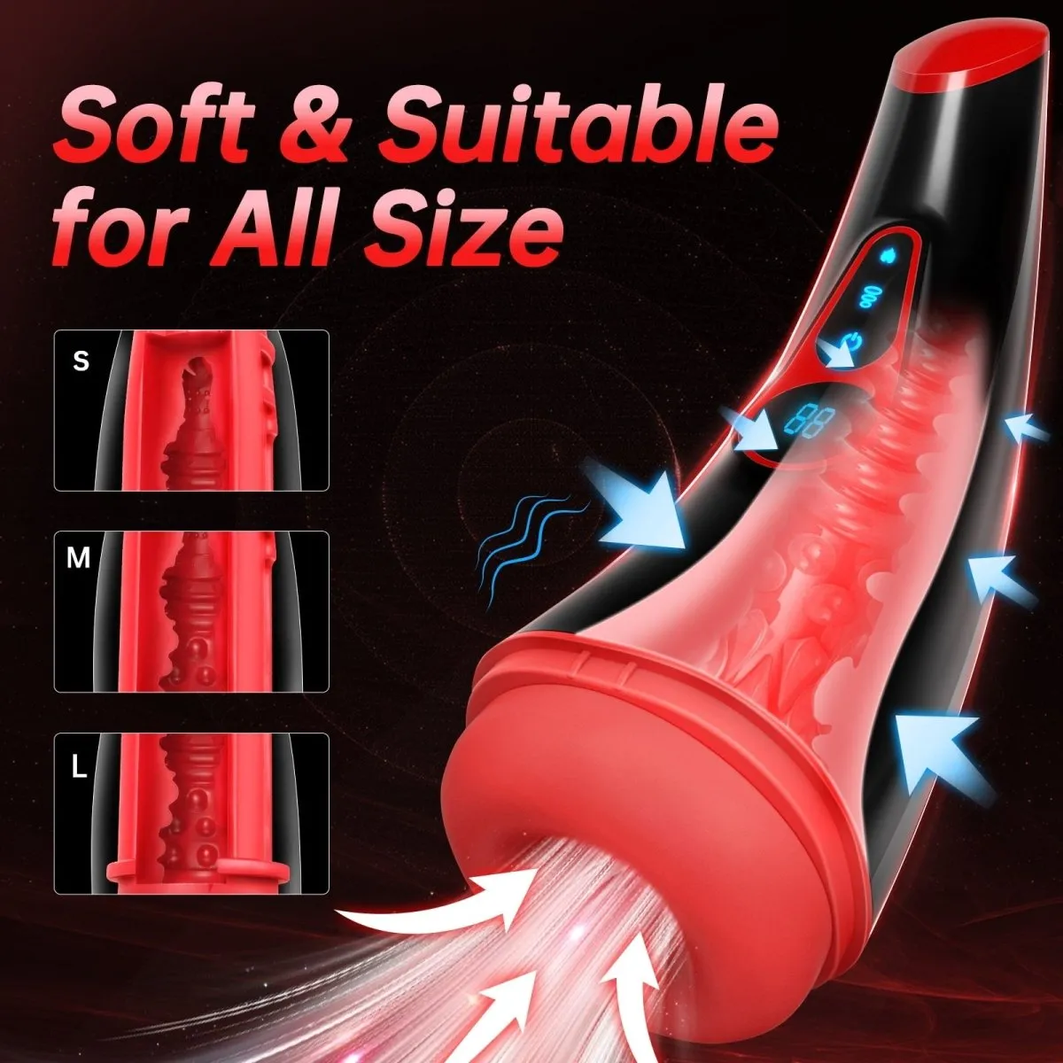 MoonHorn| Powerful Sucking & Vibrating Heating Male Masturbator