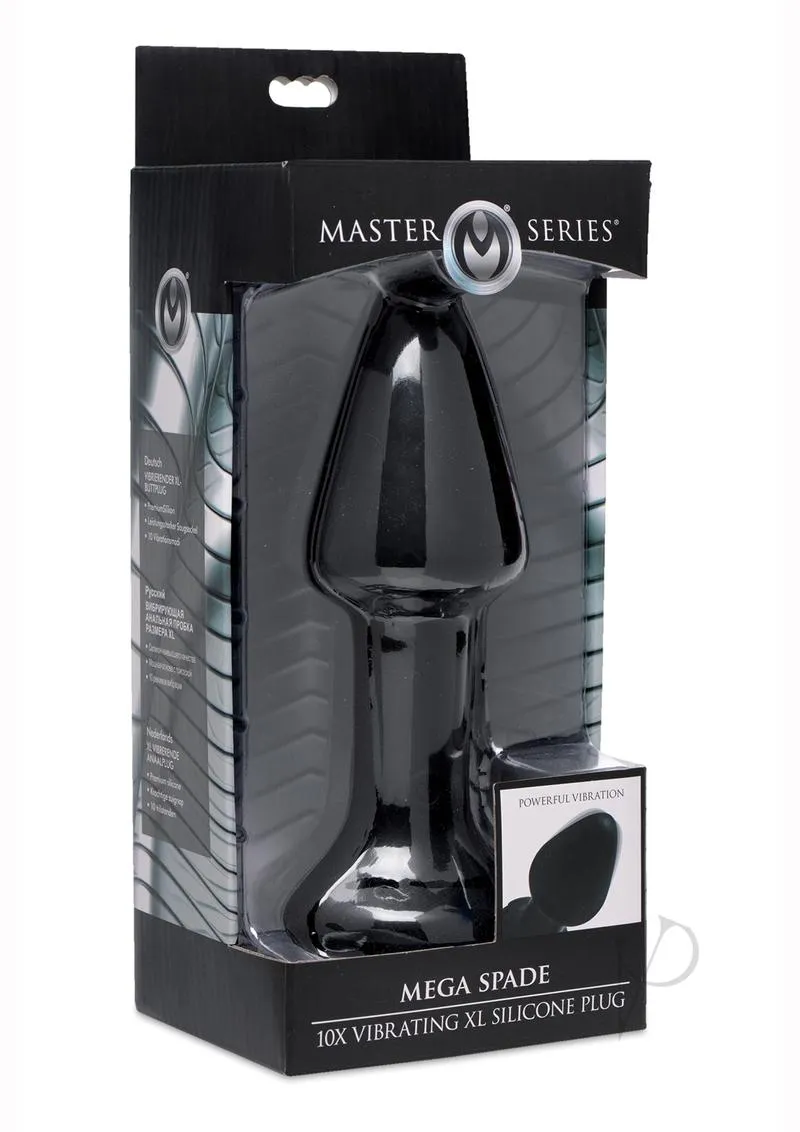 Ms Mega Spade 10x Vibe Xl Silicone Plug