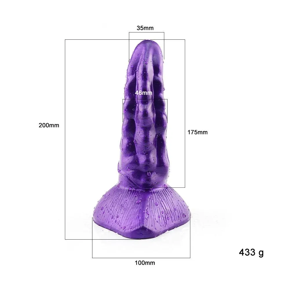 Non-Phallic Medium Silicone Dildos