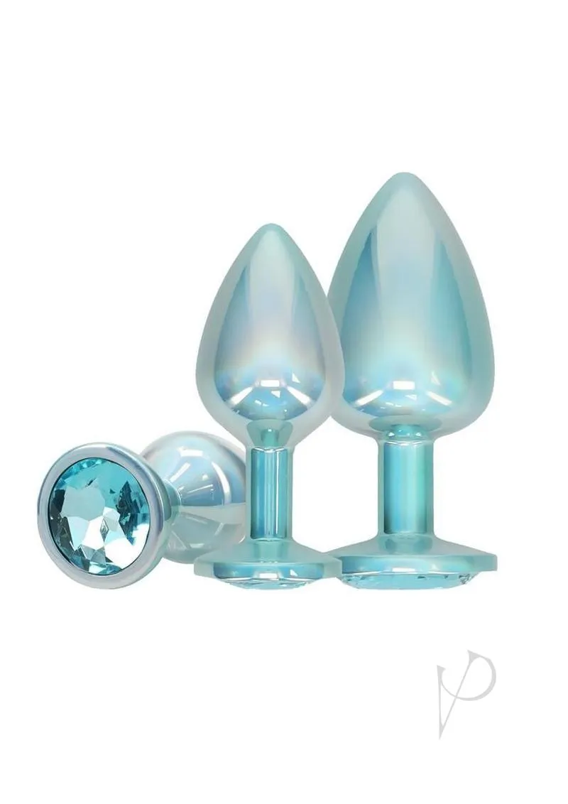 Ouch Paris Coll Metal Plug Set 3pk Blu