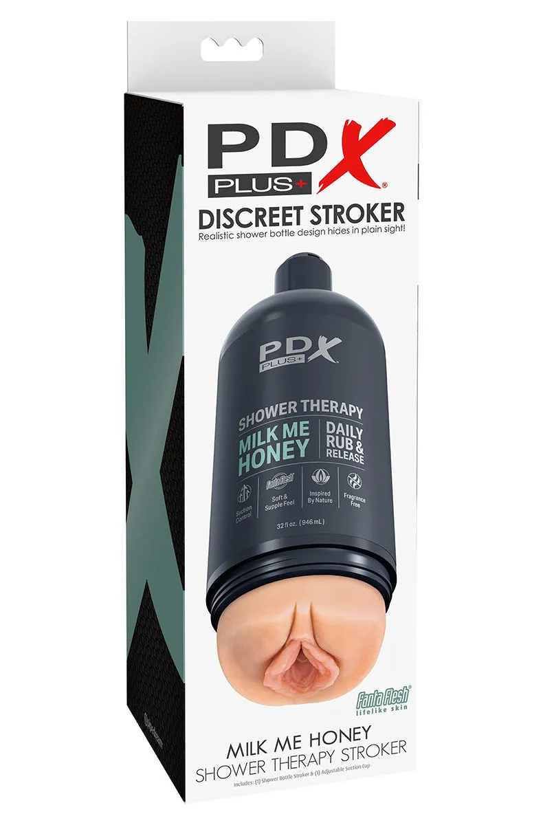 PDX Plus Shower Therapy Milk Me Pussy Stroker