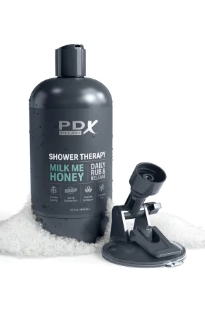 PDX Plus Shower Therapy Milk Me Pussy Stroker