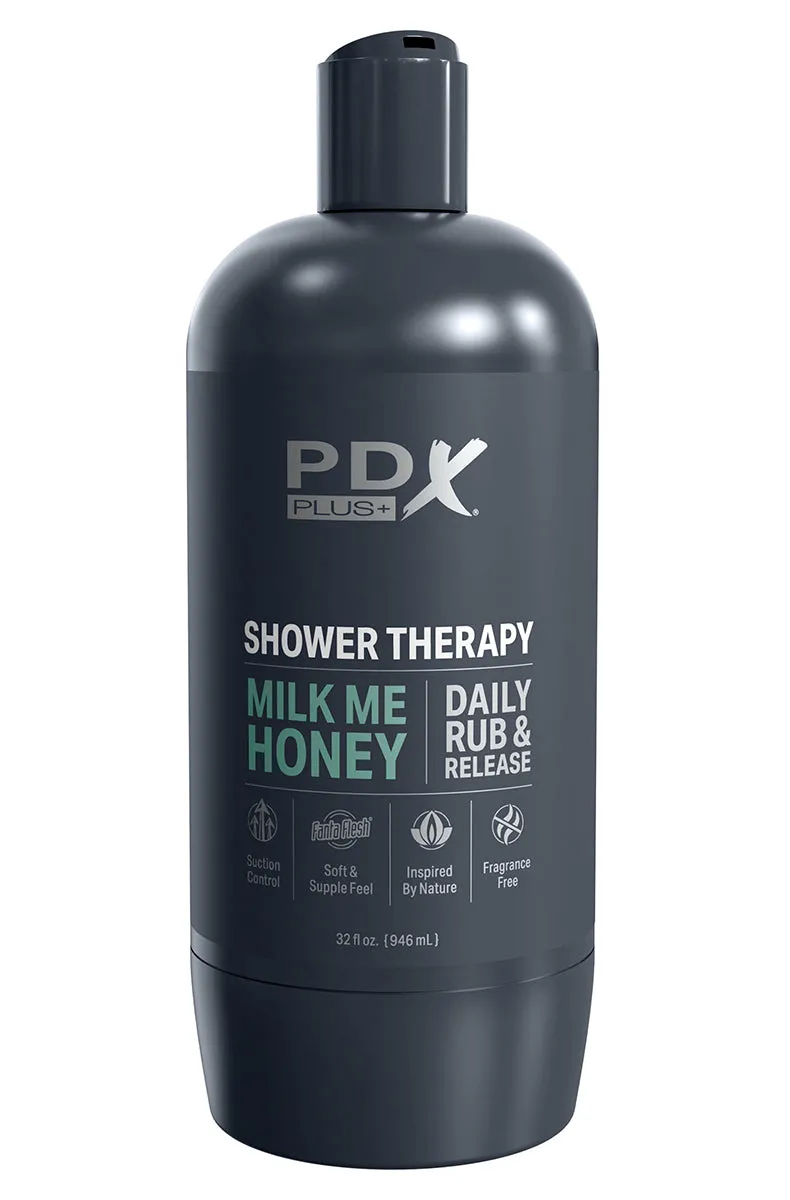 PDX Plus Shower Therapy Milk Me Pussy Stroker