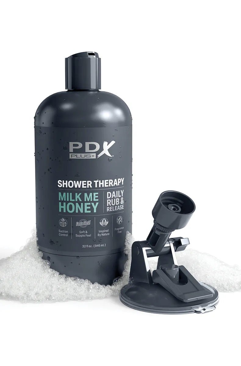 PDX Plus Shower Therapy Milk Me Pussy Stroker