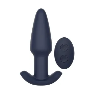 Plug anal vibrator DREAMTOYS Startroopers Pluto. control prin telecomandă. 10 funcții de vibrație. lungime 13.6 cm. albastru