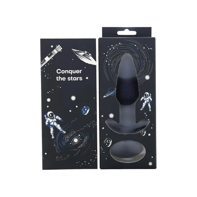 Plug anal vibrator DREAMTOYS Startroopers Pluto. control prin telecomandă. 10 funcții de vibrație. lungime 13.6 cm. albastru