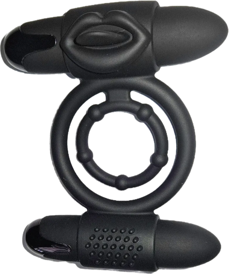 PowerPlay Vibrating Cock Ring | Twin Bullet | USB Rechargeable