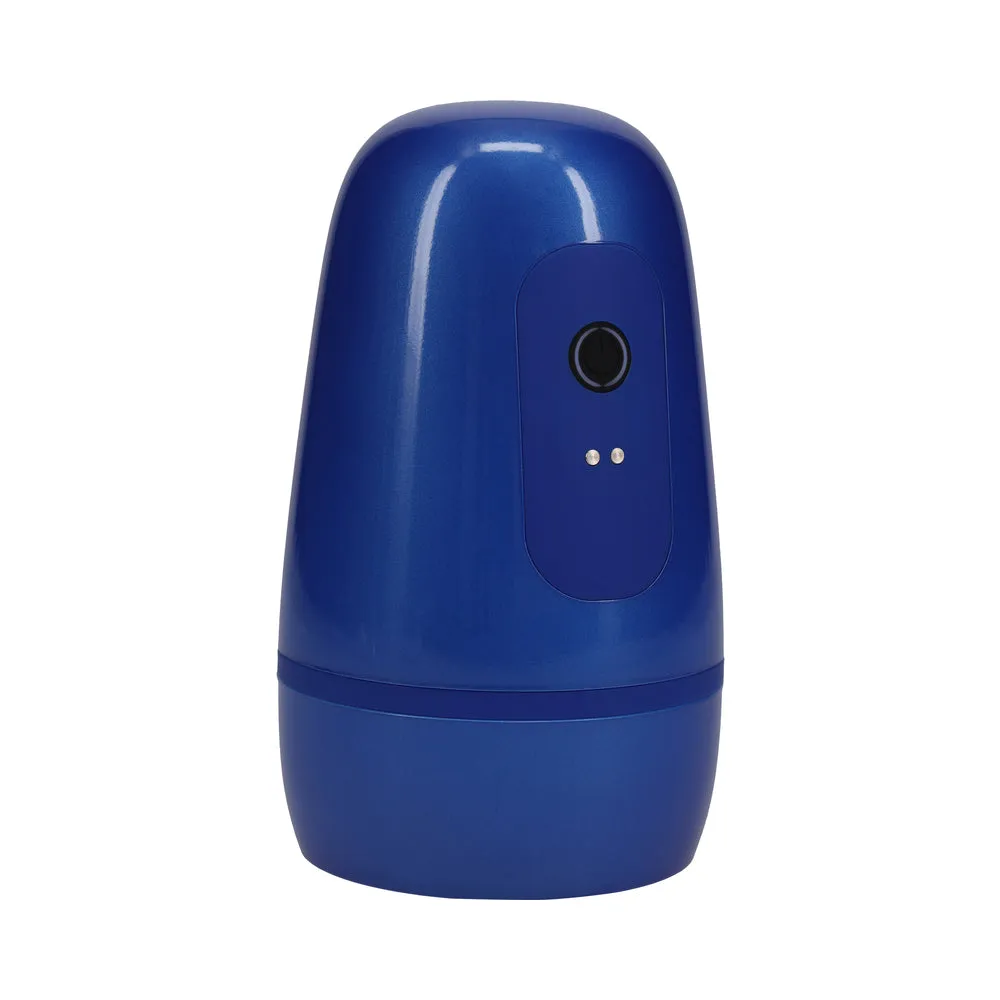 PUMPED Vibrobator Masturbator Negative Pressure Suction Vibration Metallic Blue