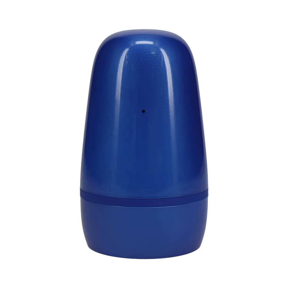 PUMPED Vibrobator Masturbator Negative Pressure Suction Vibration Metallic Blue