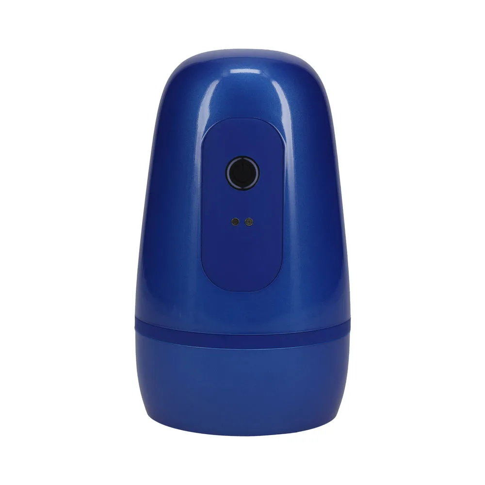 PUMPED Vibrobator Masturbator Negative Pressure Suction Vibration Metallic Blue