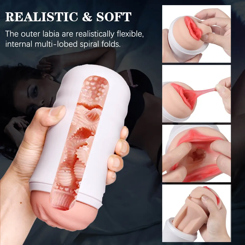 Reaslitic Vibrating Pocket Pussy(8PCS)