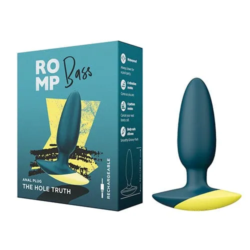 Romp - Bass Vibrating Anal Plug (Green)