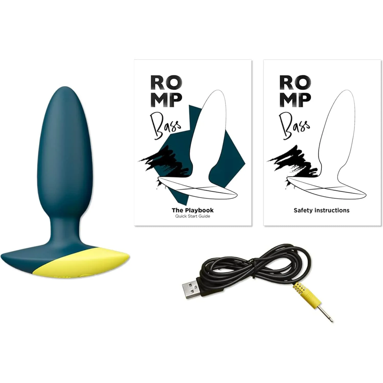 Romp - Bass Vibrating Anal Plug (Green)