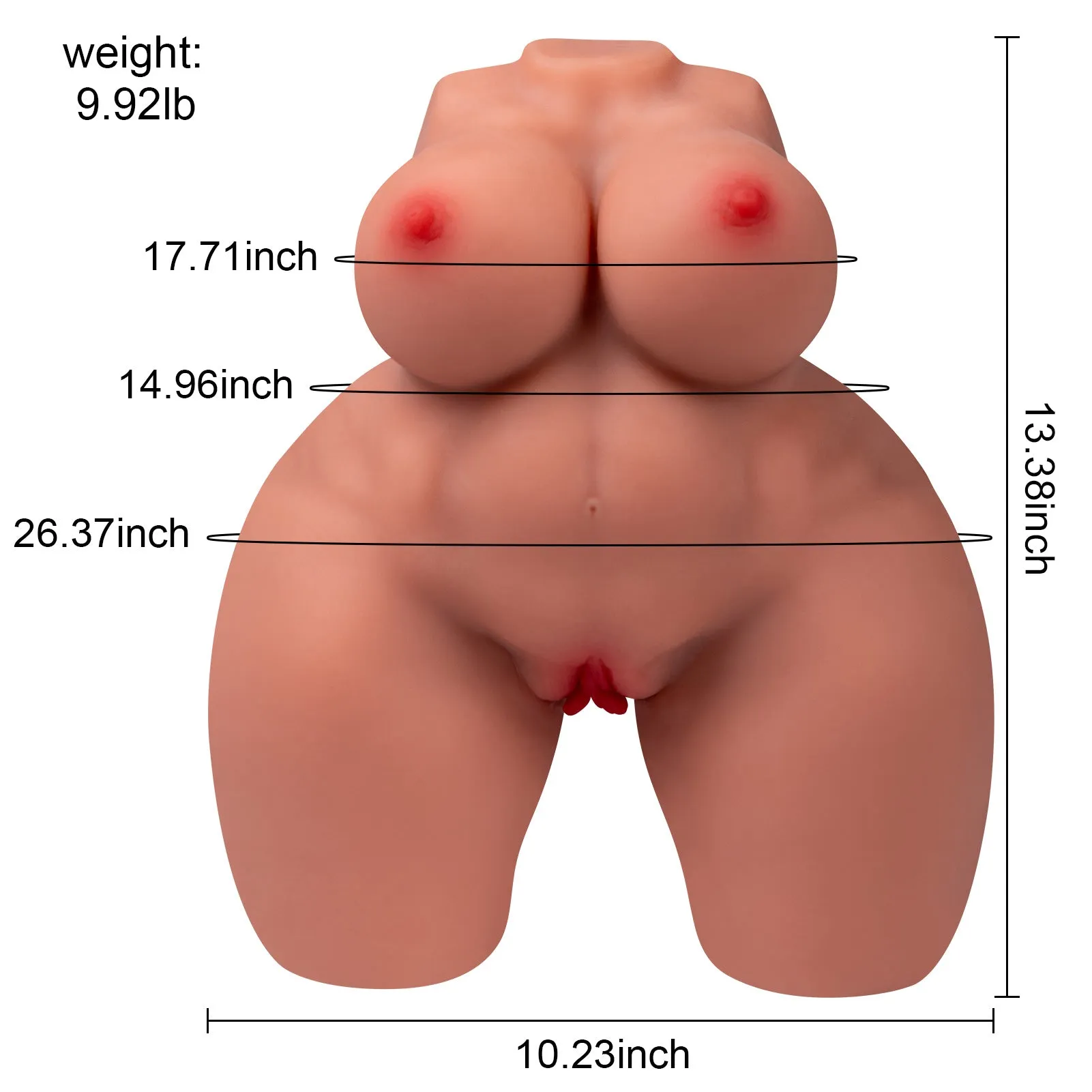 Rose Twin: 9.92lb Sexy Mini Torso Sex Doll