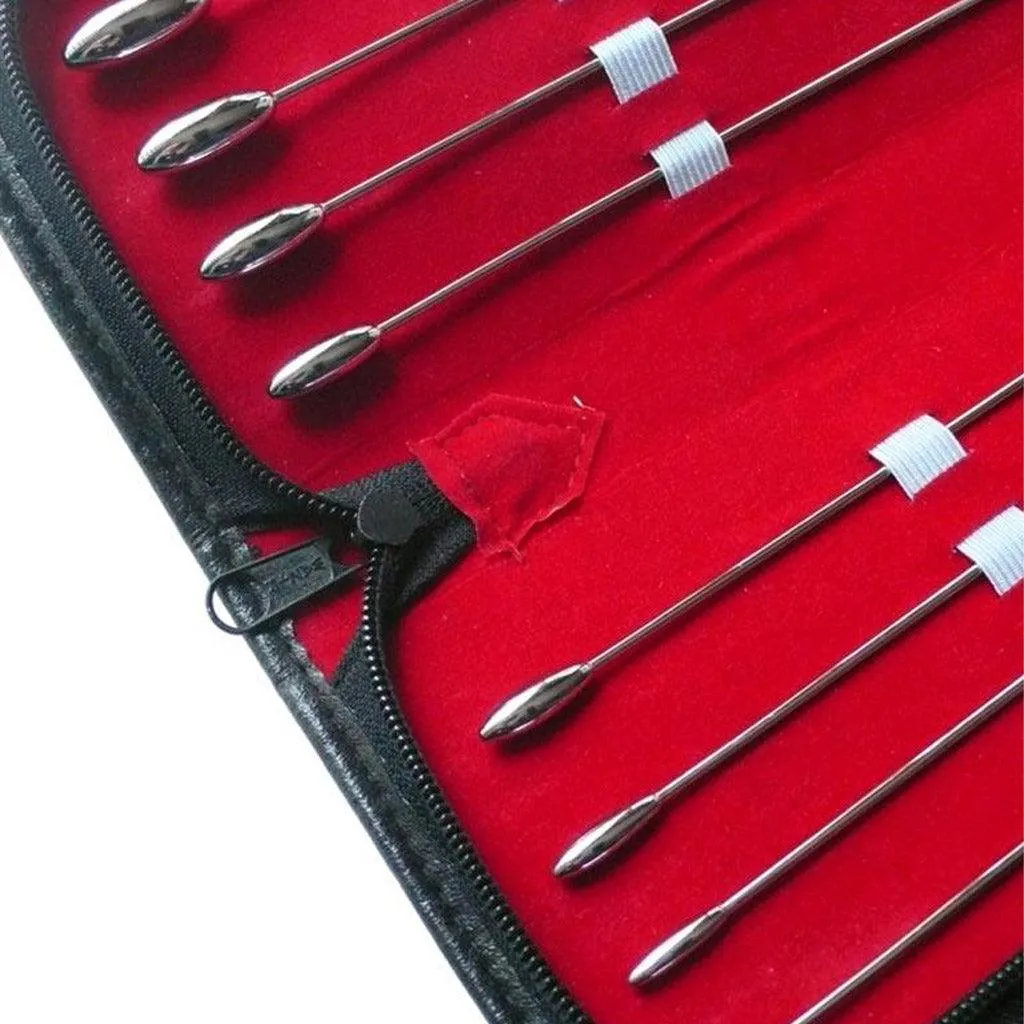Rosebud Urethral Sounds Kit. 8 Piece