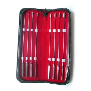 Rosebud Urethral Sounds Kit. 8 Piece