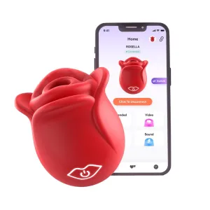 ROSELLA| 2024 APP Control Rose Suction Clitorial Stimulator Vibrator