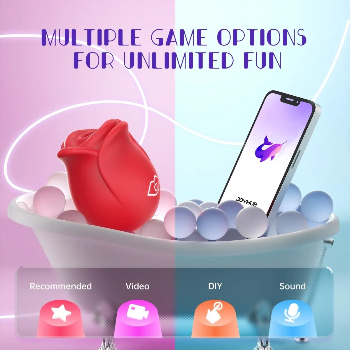 ROSELLA| 2024 APP Control Rose Suction Clitorial Stimulator Vibrator