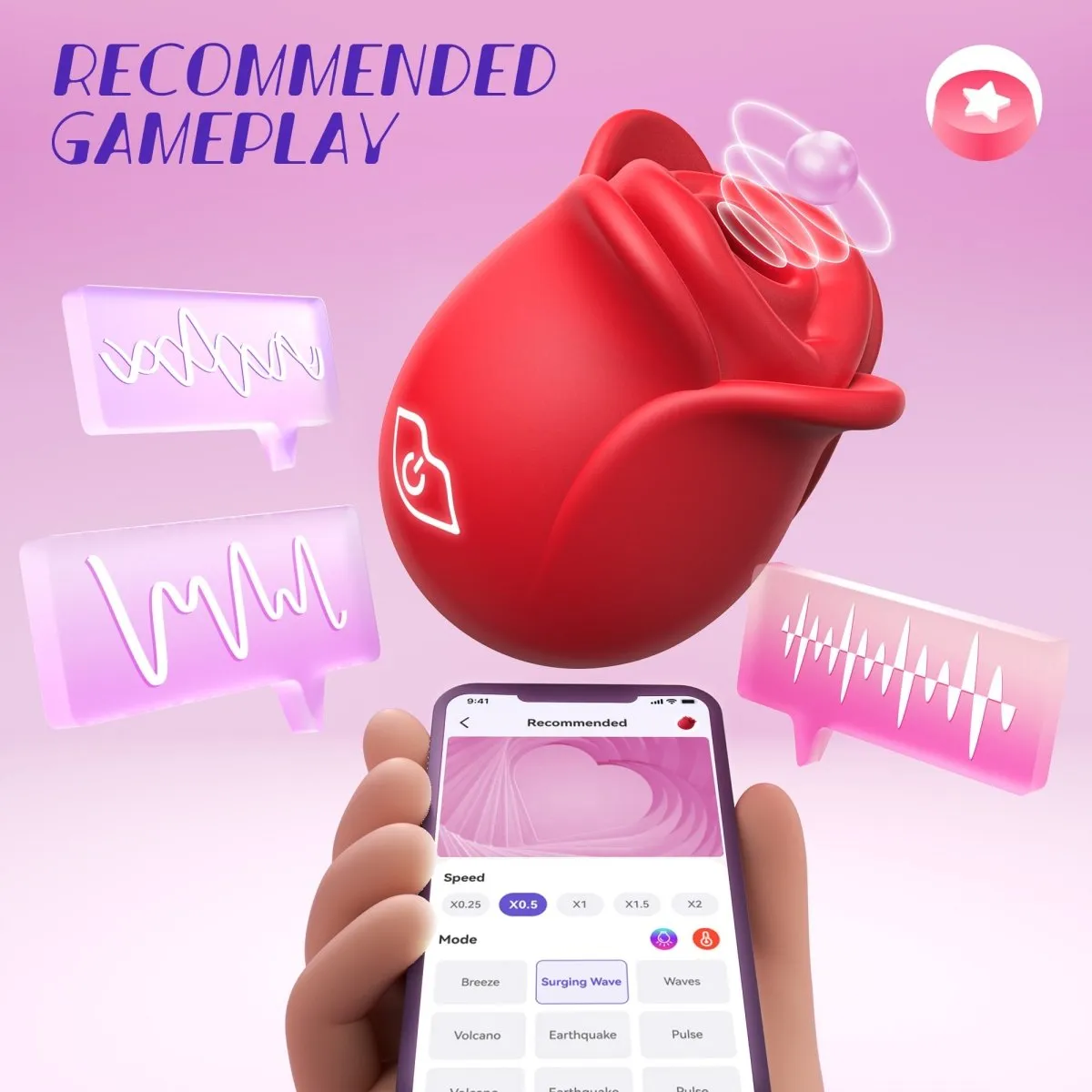 ROSELLA| 2024 APP Control Rose Suction Clitorial Stimulator Vibrator
