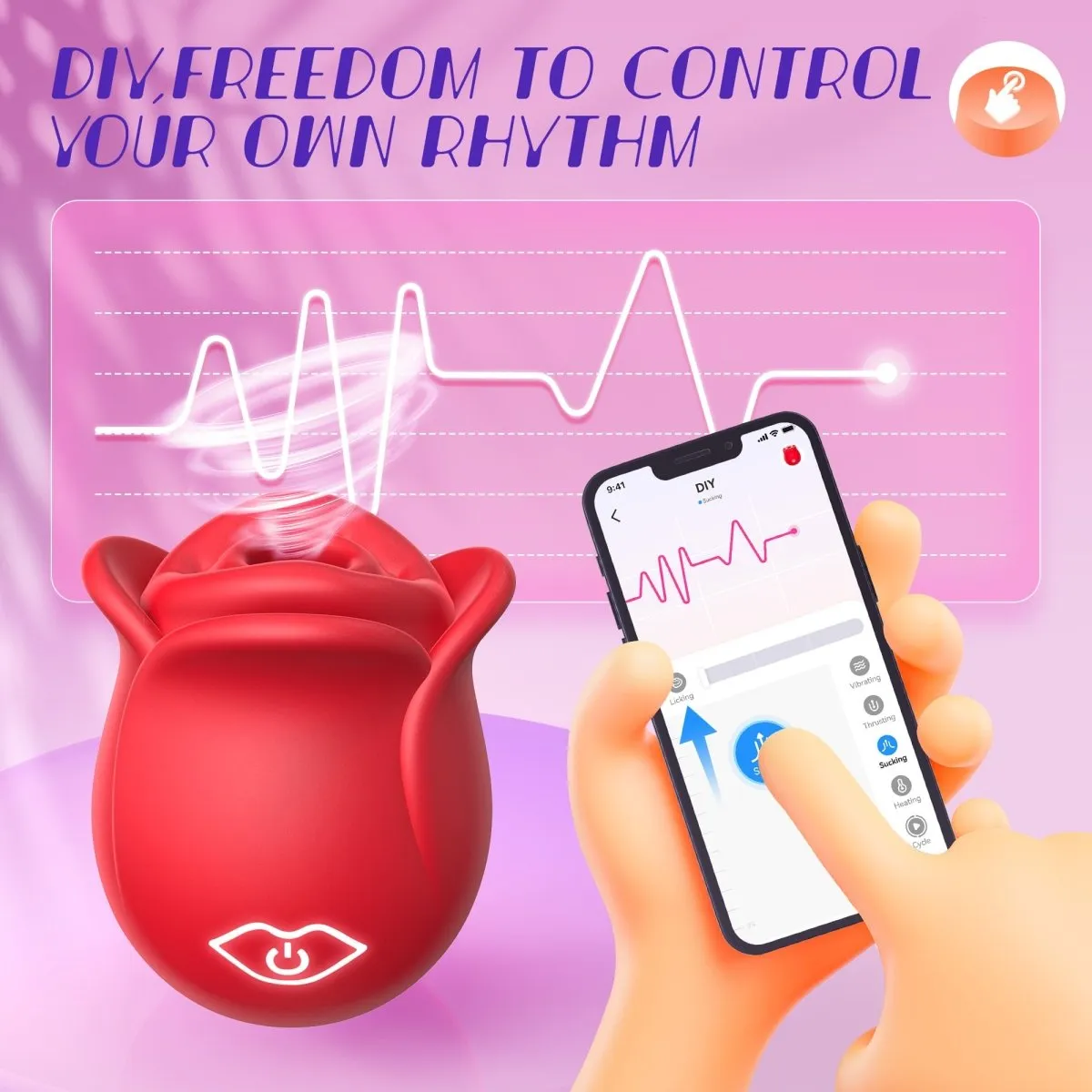 ROSELLA| 2024 APP Control Rose Suction Clitorial Stimulator Vibrator