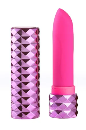 Roxie Crystal Gem Lipstick Vibrator in Pink