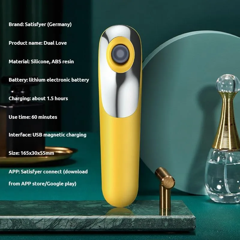 Satisfyer Dual Love Sucking APP Control G-spot Clitoris Stimulator Nipple Sucker Vibrators