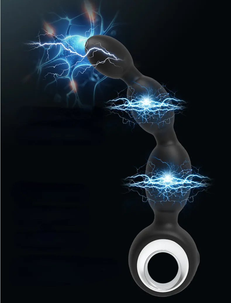 Silicone Anal Plug Vibrator with Remote Control
