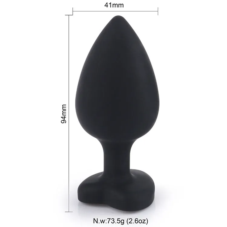 Silicone Posterior Heart-shaped Anal Plugs