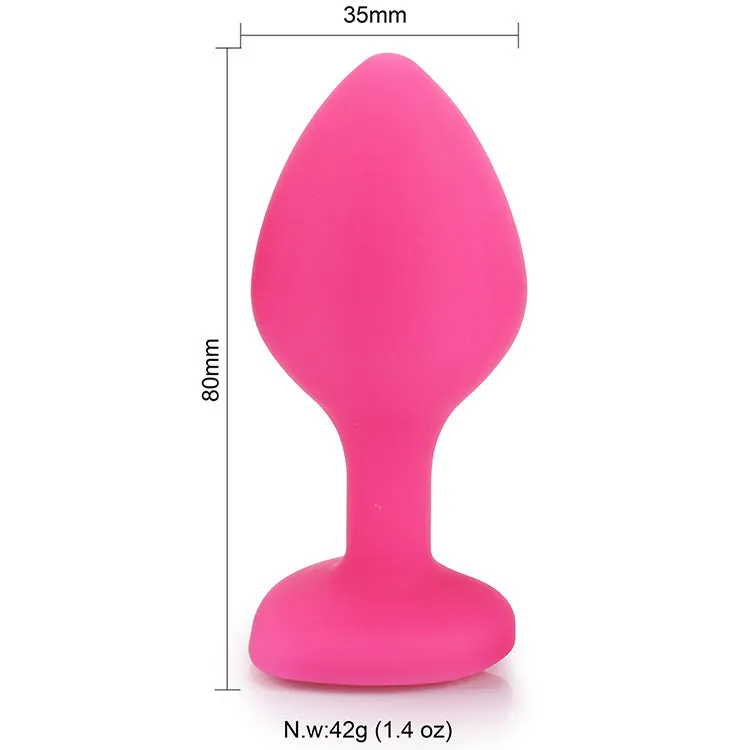 Silicone Posterior Heart-shaped Anal Plugs