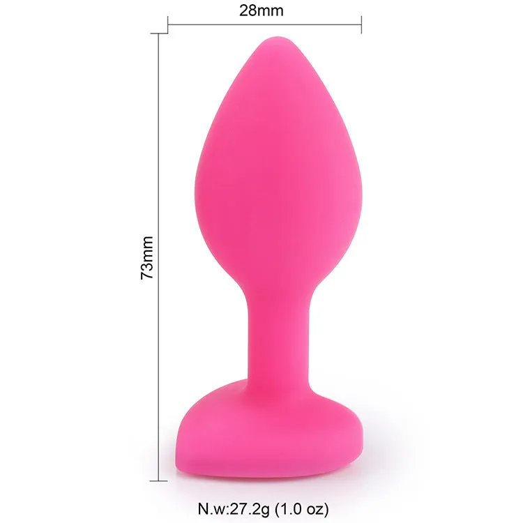 Silicone Posterior Heart-shaped Anal Plugs