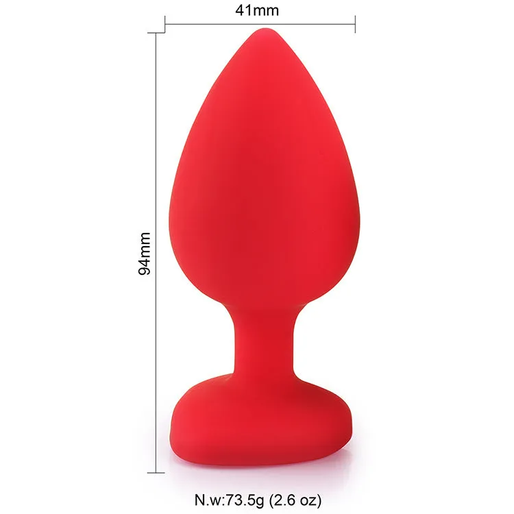 Silicone Posterior Heart-shaped Anal Plugs