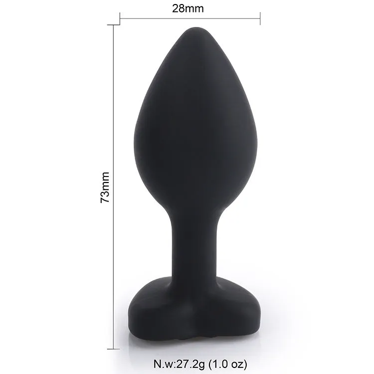 Silicone Posterior Heart-shaped Anal Plugs