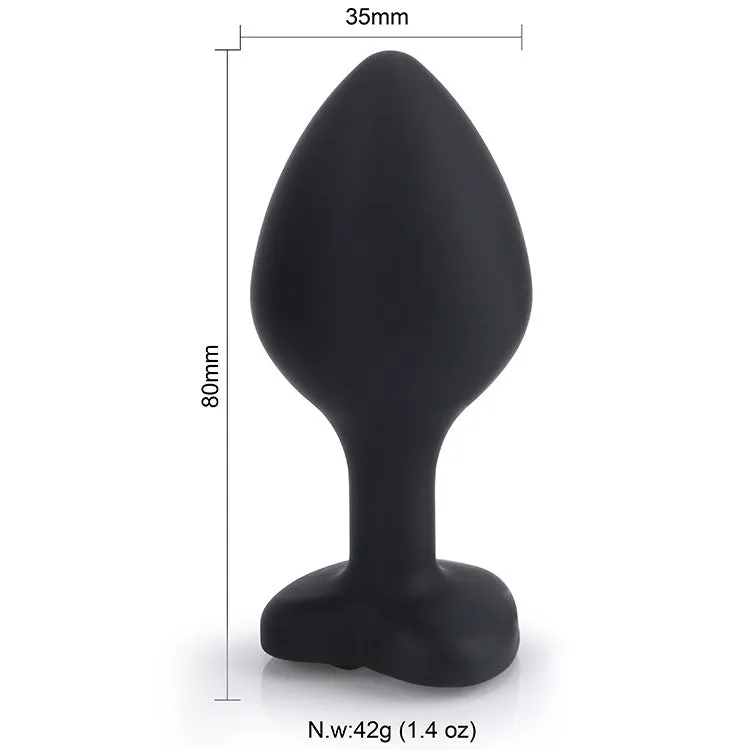 Silicone Posterior Heart-shaped Anal Plugs