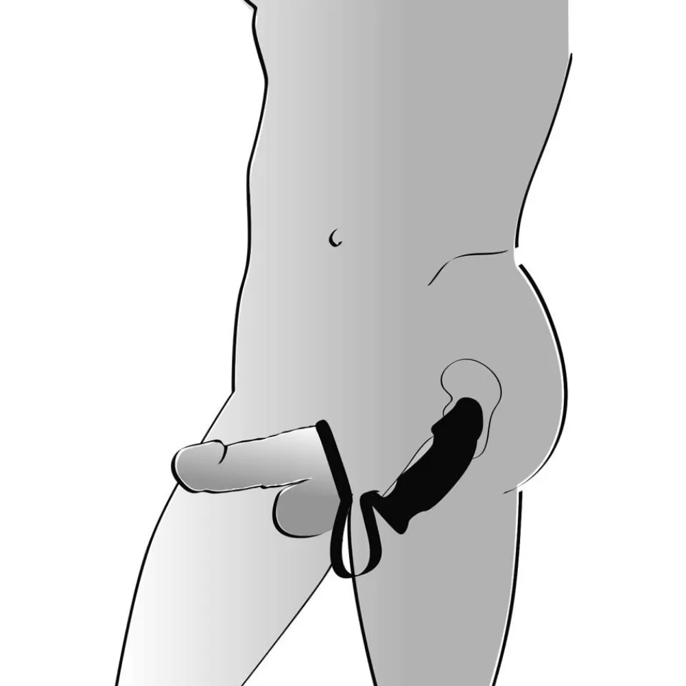 Silicone Ring with Vibrating Plug