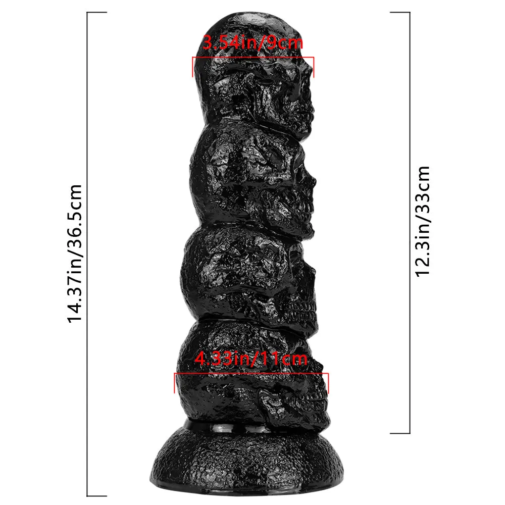 Skull Huge Dildo Butt Plug - Big Monster Dildos Suction Cup Sex Toys