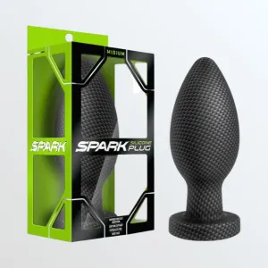 Spark Medium 5 Long Platinum Silicone Butt Plug