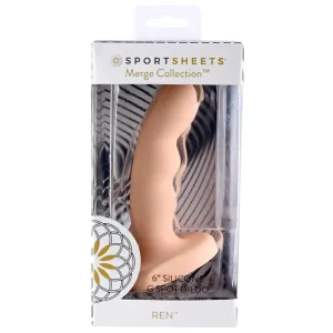 Sportsheets Ren 6 Silicone Dildo Peach