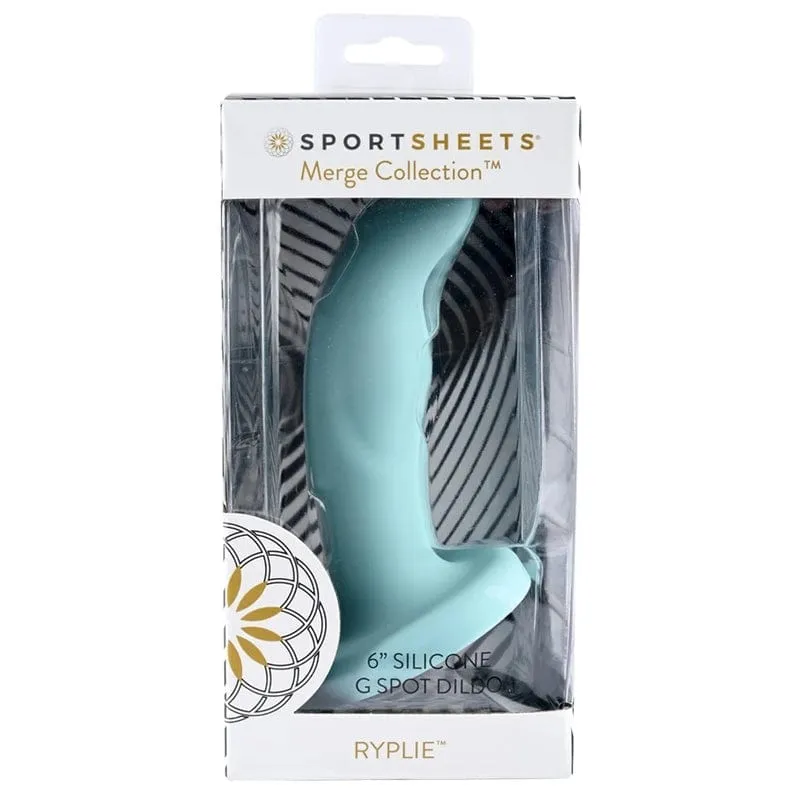 Sportsheets Ryplie 6 Silicone Dildo Sky Blue