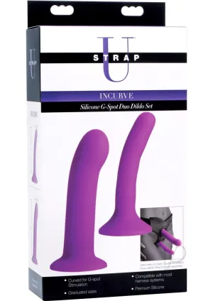 Strap U Incurve Gspot Duo Dildo Set