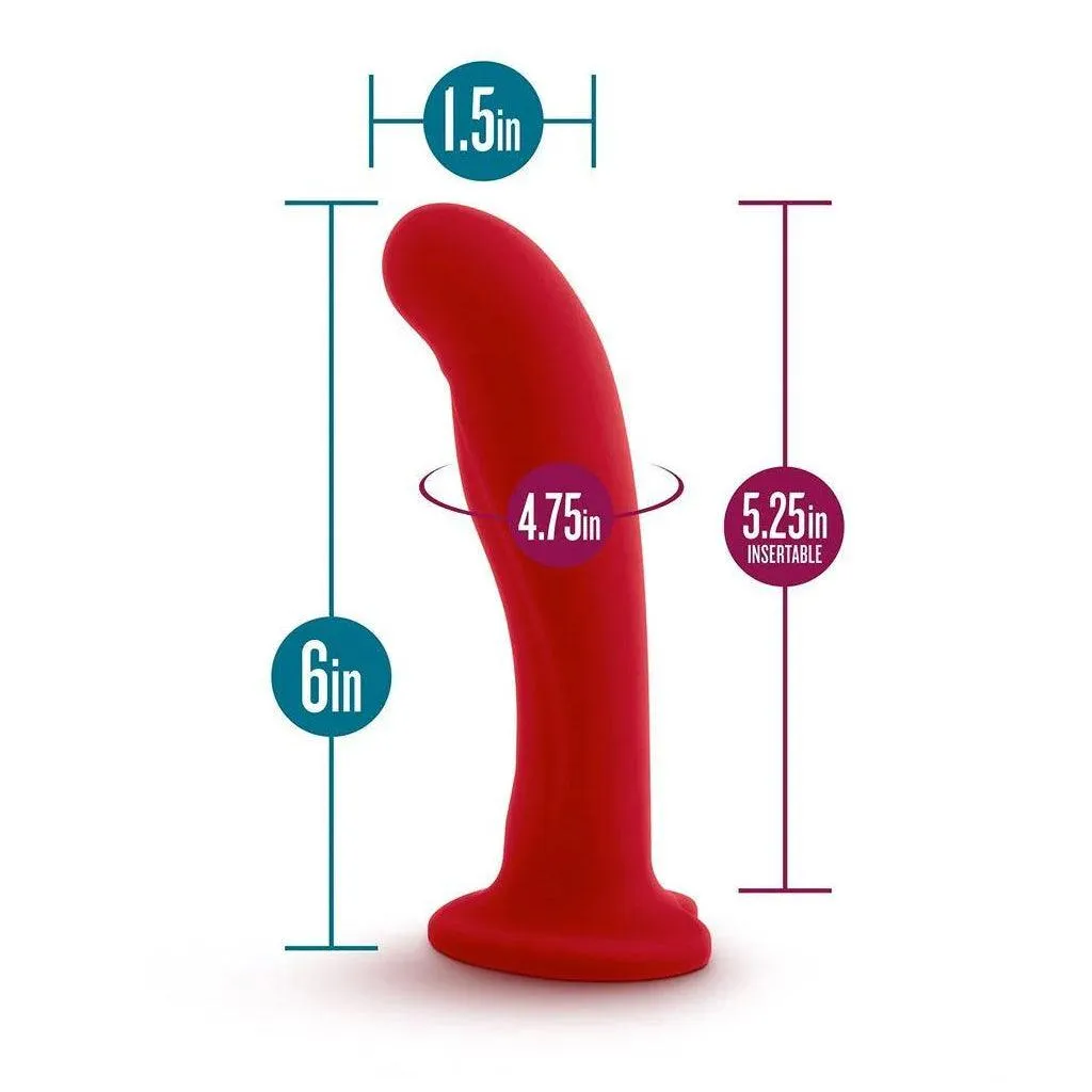 Temptasia Jezebel Silicone Dildo. Crimson