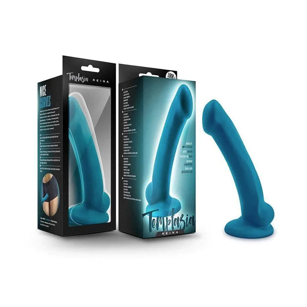 Temptasia Reina Silicone Dildo. Teal