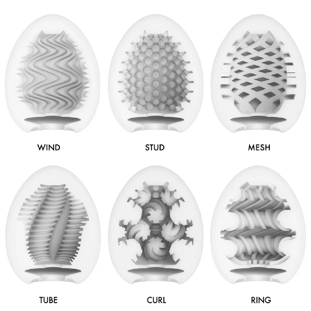 Tenga Egg Wonder Disposable Penis Masturbation Sleeves Variety 6 Pack