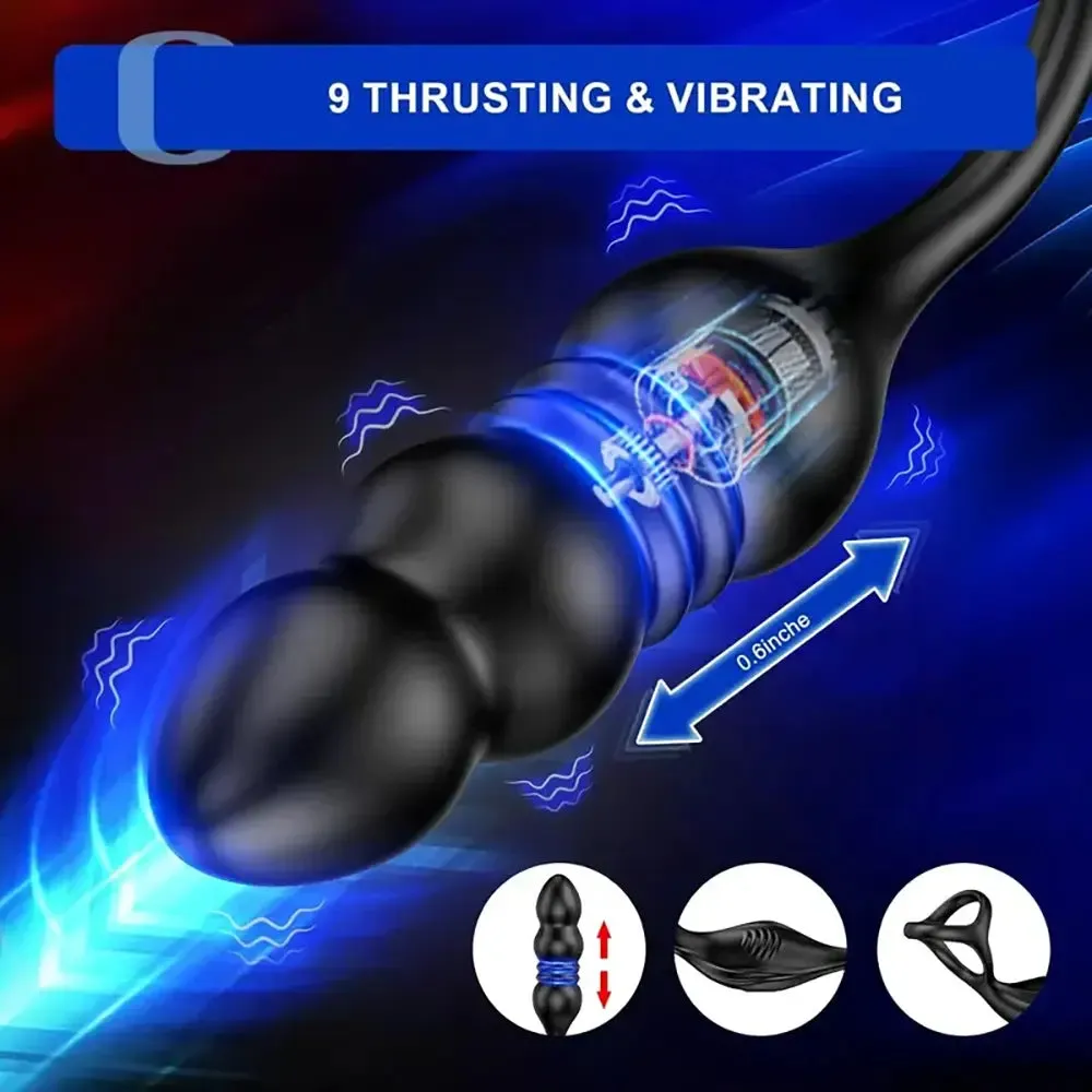 Thrusting Anal Vibrator Prostate Massager Gabriel Vibrating Cock Ring