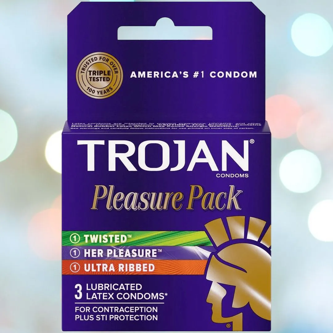 Trojan Pleasure Pack Variety Condom Sampler