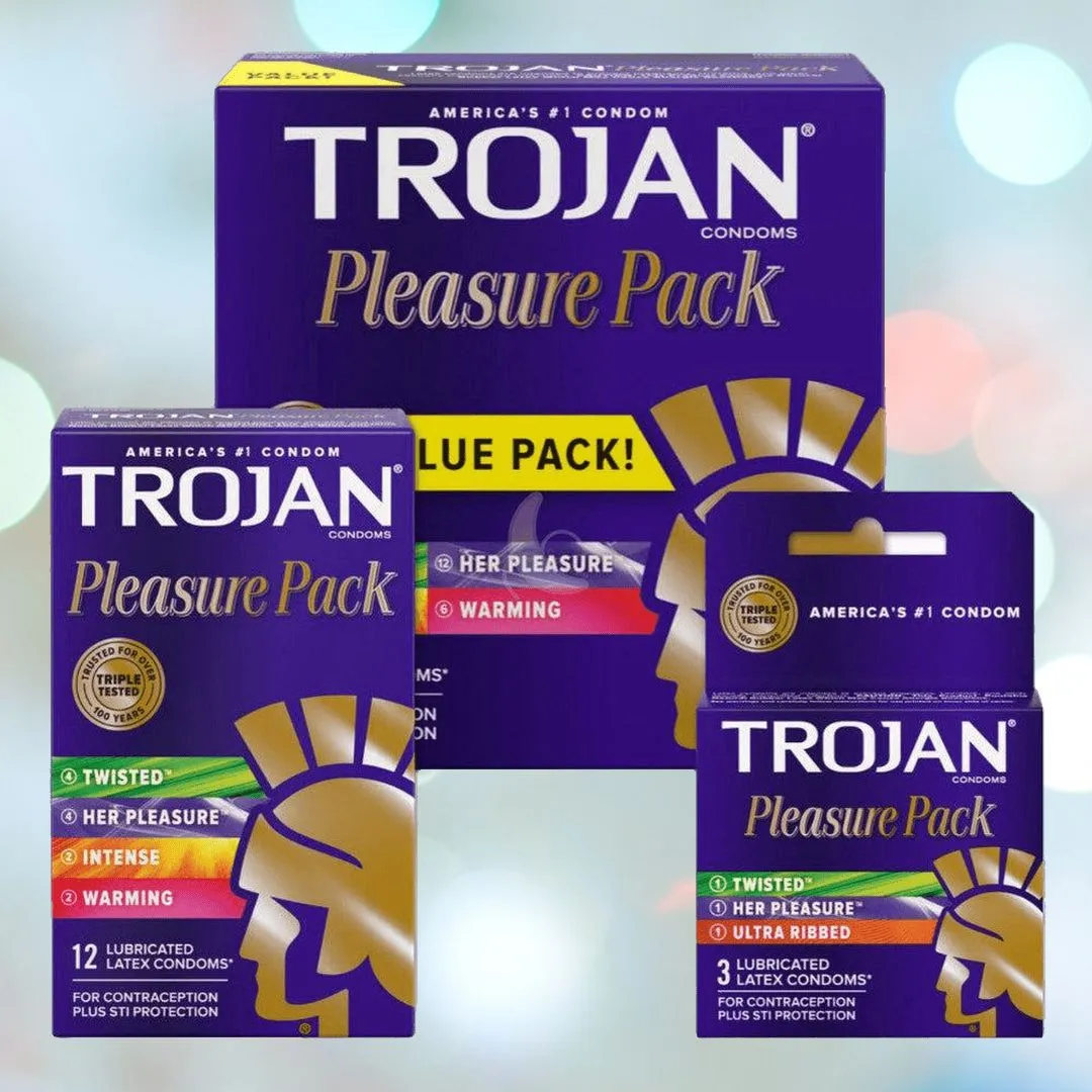 Trojan Pleasure Pack Variety Condom Sampler