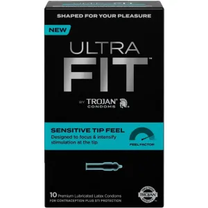 Trojan UltraFit Sensitive Tip Condoms