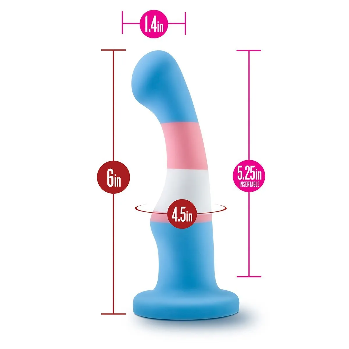 True Blue Pride Avant Dildo